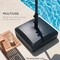 Best Choice Products Fillable Mobile Umbrella Base Heavy Duty Market Stand w/ 4 Wheels, 2 Locks, 123lb Capacity